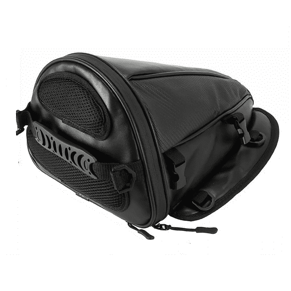 Mochila Motocicleta Impermeable Maleta Trasera De Moto NEGRO