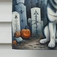 thumbnail image 4 of Siberian Husky Spooky Halloween House Flag 28 in x 40 in, 4 of 7