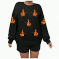thumbnail image 4 of Godom Halloween Sweatshirts for Women Pumpkin Graphic Crewneck Sweaters Casual Tops Comfy Fall Fashion Outfits Winter Clothes 2025, 4 of 5