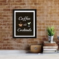 thumbnail image 4 of Designs ByLITA Coffee Till Cocktails, 11 x 14 Wooden Wall Print (Framed) | Funny Coffee Home & Office Decor, 4 of 7