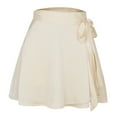 thumbnail image 5 of Lilgiuy Stretch Wrinkled Knit Skirt Side Drawstring Tie-Dye Hip Skirt,Beige,6（M） Winter Clothes for 2022, 5 of 5