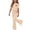Beige, variant on Girls Outfit Sets, Running Crew Neck Short Sleeve 2 Piece T-Shirts and Flare Pants Sets Pink Size 11-12 T