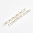thumbnail image 2 of 100 pc Iron Bar Links connectors Nickel Free Light Gold 40x2x1.2mm Hole: 1mm, 2 of 2