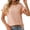 Orange, variant on HOWPAY Womens Tops Summer Short Sleeve Crew Neck Solid Color T Shirts Loose Fit Baggy Work Tee Tops Comfy Lightweight Vintage Y2K Streetwear Beige L