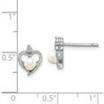 thumbnail image 4 of Sterling Silver Rhodium-Plated Fw Cultured Pearl & Diam. Earrings (10 X 7) Made In India qbe19jun, 4 of 5