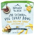 thumbnail image 2 of Pack of 4, Passage Foods Thai Yellow Veg Curry Bowl with Jasmine Rice, 9.9 oz, 2 of 6