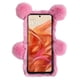 thumbnail image 2 of For Motorola Razr 50 Ultra 5G Razr+ 2024 5G Case 3D Bear Faux Fur Fluffy Inner TPU Phone Cover - Gre, 2 of 5