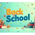 thumbnail image 4 of LUUFILx Back to School Backdrop Background Rainbow Globe Decoration for Classroom Parties Event Supplies Banner Student Gathering Academic Celebration, 4 of 8