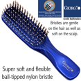 thumbnail image 4 of Gentle 6.5" Nylon Bristle Scalp Sensitive Travel Size Hair Brush, 4 of 24
