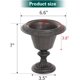 thumbnail image 4 of Sungmor Jarrón de Flores de Mesa de Hierro Fundido, Diseño Vintage de Urna Francesa Bonita, Centro de Mesa Decorativo de 7" de Alto y 6.6" de Ancho, Soporte para Flores, Arreglo Floral Artificial, De, 4 of 8