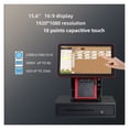 thumbnail image 3 of 1902A Black Touch Screen Pos Systems Cash Register Till With Built-in 80 Printer ,Easy to Use, 3 of 11
