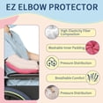 thumbnail image 7 of EZ Assistive Elbow Cushion Protector Skin-Friendly Cotton for Pressure Relief, Elderly & Bedridden Patients, ,khaki, Large, 7 of 7