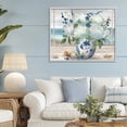 thumbnail image 3 of Stupell Industries Coastal Seaside Hydrangea Bouquet in Window Gray Framed Giclee Art, 30 x 24, by Nan, 3 of 8