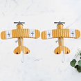 thumbnail image 2 of 2pcs Small Airplane Model Retro Iron Art Plane Ornament Creative Desktop Decoration Aircraft Model, 2 of 3