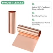 Uxcell Thin Copper Sheet Roll, 3500mm x 100mm x 0.05mm Pure Copper Metal Foil for Crafts