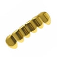 thumbnail image 4 of Advancent Inferior Dientes postizos Parrillas de Halloween Cobre Chapado en oro Diente Rendimiento Fiesta Accesorios Navidad Fondo dorado Type1 NO1, 4 of 6