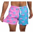 thumbnail image 6 of Chubbies Men's Classic Swim Trunks 5.5" The Prince of Prints Lined Boardshorts (XX-Large, Blue/Pink), 6 of 9