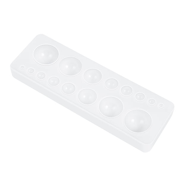 EeaseMX Molde de epoxi Healifty para manualidades, molde de silicona multiforma redonda, pulido de espejo, para manualidades caseras.