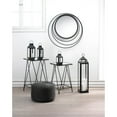 thumbnail image 3 of Zingz & Thingz 11" Black Contemporary Small Square Top Candle Lantern, 3 of 4