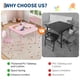 thumbnail image 3 of Towallmark Juego de 3 Piezas - Mesa y Sillas Plegables para Niños | Multiusos para Comedor, Guardería, Aula y Actividades， rosa, 3 of 8