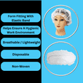 thumbnail image 3 of MMBM 18" White Disposable Bouffant Cap, Polypropylene Non Woven,10GSM - 1000 Pcs, 3 of 8