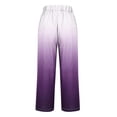 thumbnail image 5 of Jxximdong Cargo Pants for Women, Gradient Printed Loose Pocket Patchwork Casual Pants, Purple Womens Casual Trousers, 5 of 5