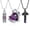 Type-B-Purple, variant on 3 Pack Urn Necklace for Ashes Hear / Cylinder / Cross Urn Necklace for Human / Pet Cremation Jewelry for Ashes Memorial Keepsake Birthstone Pendant
