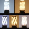 thumbnail image 2 of DYstyle E27 E14 60/80 LEDs SMD2835 Led Candle Bulb Save Energy Warm white/ White /Three-color change LED Corn Lamp Bulb Light, 2 of 4
