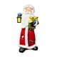 thumbnail image 5 of Muñeco de Papá Noel con luces, adornos navideños, artesanía de resina, regalo decorativo para niños. Rojo 62x56x148cm, 5 of 9