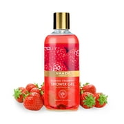 Shower Gel 10.14 Ounces(300 Milliliter), no Sulfate - Herbal Body Wash both for Men and Women - Vaadi Herbals (Blushing Strawberry) (1 Bottle)