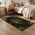 thumbnail image 2 of ODIKA Snake Battle Motif Martial Scroll Folk Versus Striped Tibetan Tiger Refined for Dining Room, Under Table, Home Office, Non-Slip Chair-Friendly, 2 of 7