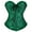 Green, variant on Corset Belt for Women Vintage Floral Embroidery Patterns Bustier Bodysuit Lace Up Cosplay Boned Corset Belt Halloween Costumes Green