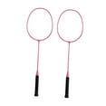 thumbnail image 4 of jinwen Badminton Rackets 2Pcs Badminton Equipment for Beach Indoor Outdoor Backyard Pink, 4 of 7