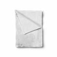 thumbnail image 2 of City Soft Flannel Fleece Throw Blanket, Monochrome Design Historic Street of European Town with Nostalgic Buildings, Cozy Plush for Indoor and Outdoor Use, 70" x 90", Dust White, by Ambesonne, 2 of 6