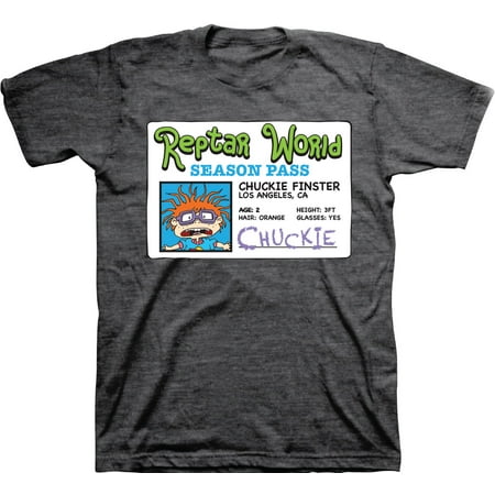 Mens Nickelodeon 90's Rugrats Shirt - Retro Nick Rugrats tee - Classic Nick Graphic T-Shirt (Charcoal Heather, Small)