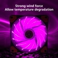 thumbnail image 4 of EIGTHTAIL120mm RGB CPU Cooling Fan PWM Hydraulic Bearing Case Fan  Silent 25dB  1200 RPM  45 CFM  Intelligent Temp Control  Blue LED Lighting, 4 of 6