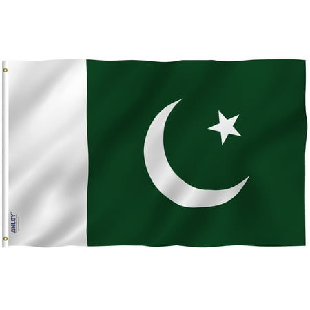 ANLEY Fly Breeze 3x5 Foot Pakistan Flag - Vivid Color and UV Fade Resistant - Canvas Header and Double Stitched - Islamic Republic of Pakistan Flags Polyester with Brass Grommets 3 X 5