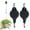 Black, variant on 2PCS Retractable Pulleys for Hanging Plants, Adjustable Hanger Hook for Outdoor Garden Flower Basket, Hanging Plants, Bird Feeders