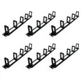 thumbnail image 1 of 6X 19 Inch 1U Rack Cabinets Cable Management Network Organizer Hollow Metal Base Five Ring Detachable Wire Manager Frame, 1 of 7