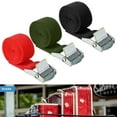 Lashing Straps Cargo Luggage Tie Down Cam Buckle Car Roof Rack Cinch 2M