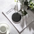 thumbnail image 2 of Slate Stone Coasters Round Black Natural Edge Stone Drink Coasters for Bar and Home - 15cm in Diameter, 2 of 4