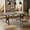 Gray table top + black tube, variant on 71 Inch Large Rectangle Dining Table for 4-6 People, Rectangular Kitchen Farmhouse Table, Waterproof MDF Tabletop, Long Dinner Table Farmhouse Kitchen Table with Sturdy Metal Legs