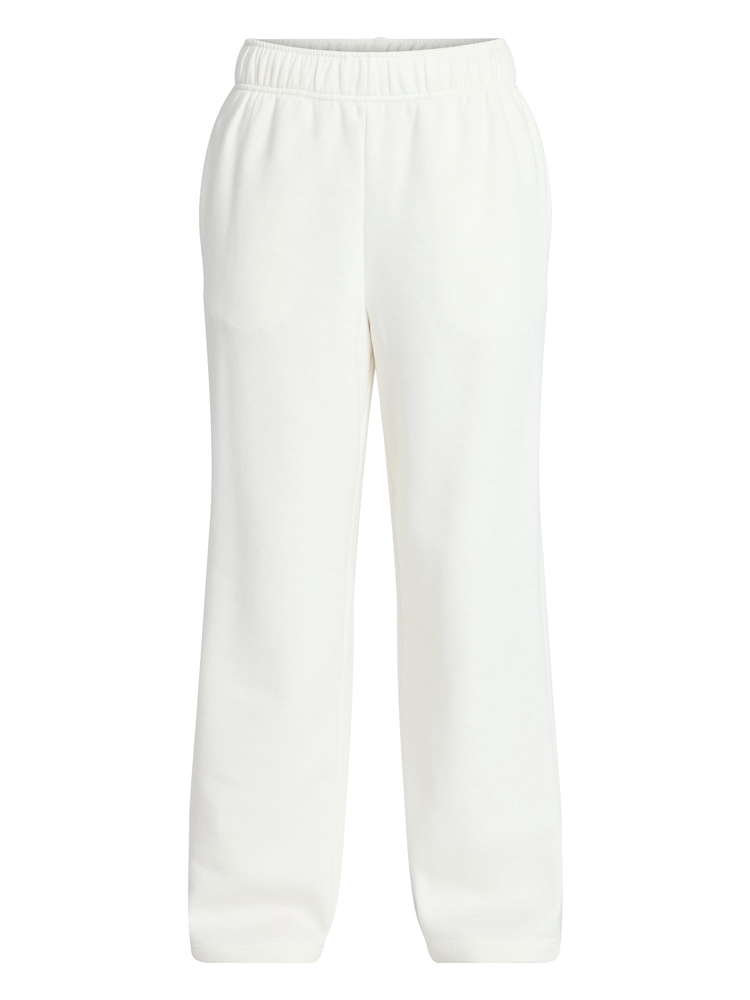 No Boundaries Soft Fleece Wide Leg Pants, 30” Inseam, 1 or 2-Pack, Women’s XXS-4X