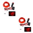 thumbnail image 2 of relayinert Car Interior Lighting LED Strip Car LED Wire Rope Tube Line flexible Neon Light Car Decor Light Red 2Set, 2 of 5