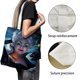 thumbnail image 3 of Ursula Bolso de tela con estampado de lienzo para mujer, bolsa de compras reutilizable y estética, con cremallera interior, regalo para mujer,40*40cm., 3 of 6