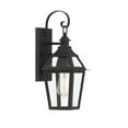 thumbnail image 4 of Jackson 1-Light Outdoor Wall Lantern in Matte Black with Gold Highlights, 4 of 5