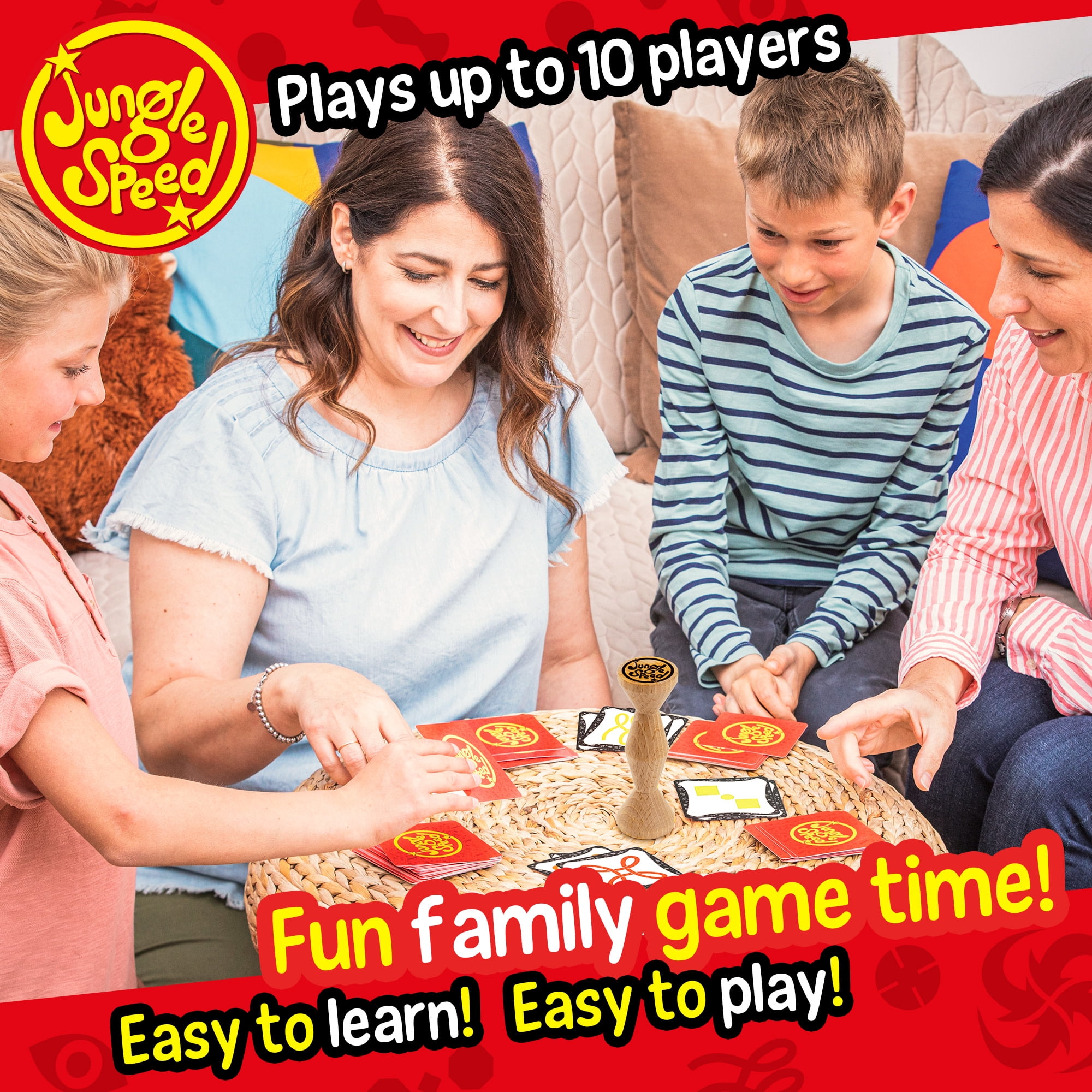 Foxmind Games: Jungle Speed - Eco Edition - Match Cards & Grab The Totem First, Family Game Night Of Observation & Reflexes, Kids 7+, 2-10 Players