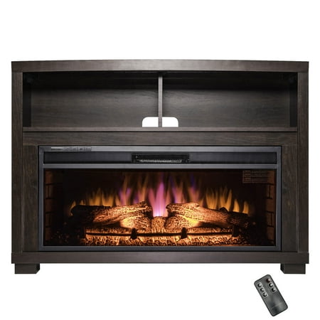 AKDY FP0096 44" Freestanding Electric Fireplace Brown