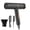 Black, variant on Black Black Fireproof Plastic High Power Ionic Hair Dryer 134.6掳F Constant Temperature Hot Wind Comb For Salon Home Styling 3 Speeds