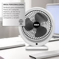 thumbnail image 4 of Mini Ventilador Recargable RCA RC-V1 – Portátil, Silencioso y Potente con 3 Velocidades, Cabezal Ajustable 120°, Luz Indicadora y USB-C – Color Blanco y Negro, 4 of 10